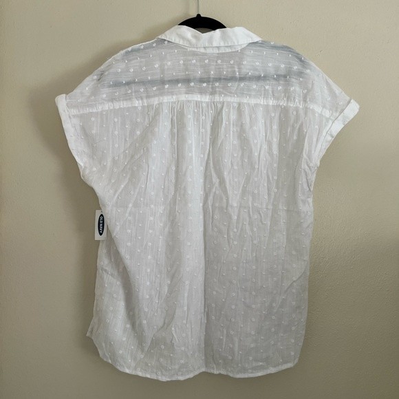 NWT | Old Navy | White Eyelet Top | Large - Picture 2 of 6